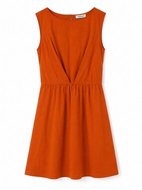 MAX&Co. 100% Silk Sleeveless Dress – Burnt Orange | Size US 10